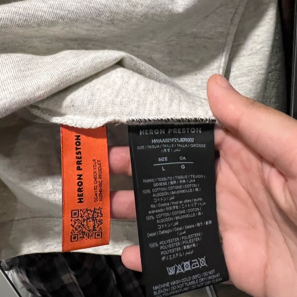 HERON PRESTON СТИЛЬ logo mock-neck T-shirt - Picture 2 of 8